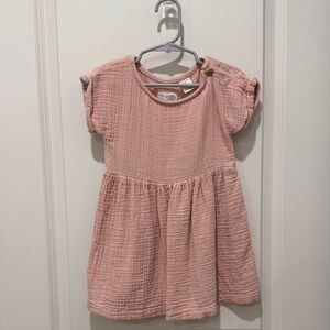 Charming Pink Kids Casual Dress